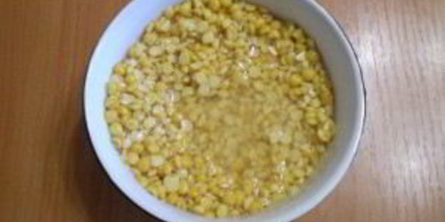 гороховый суп с сухариками