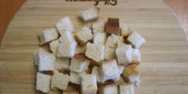 гороховый суп с сухариками