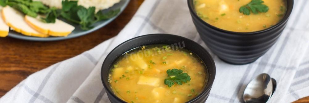 Гороховый суп с сыром