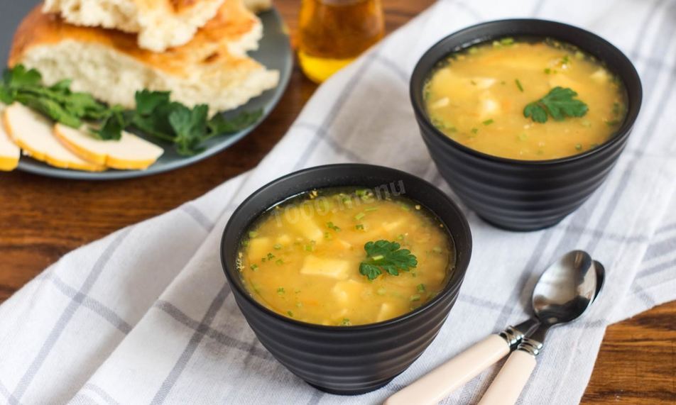 Рецепт горохового супа с сыром