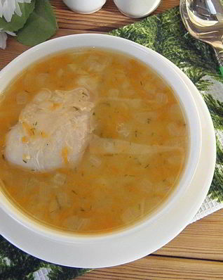 Гороховый суп с цыпленком