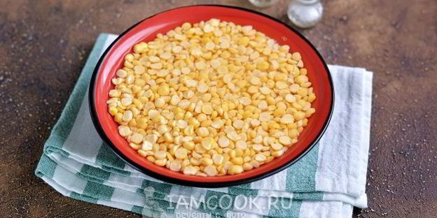 гороховый суп со свиными ребрышками