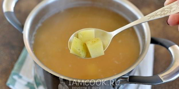 гороховый суп со свиными ребрышками