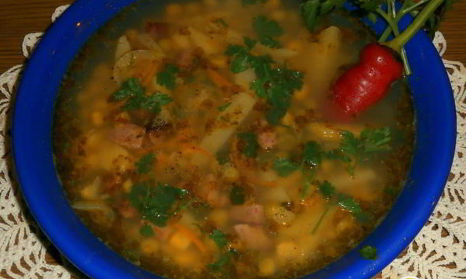 Рецепт кукурузна-горохового суп