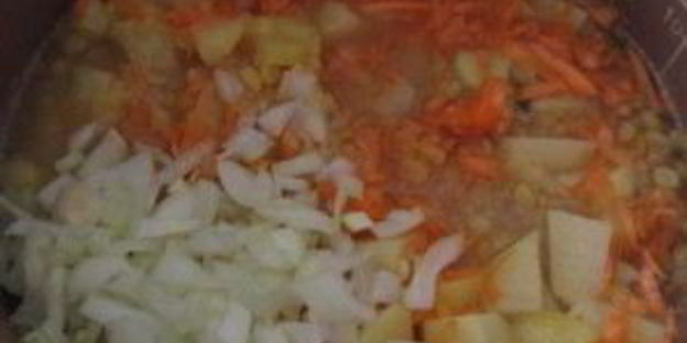 постный гороховый суп в мультиварке