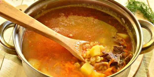 суп гороховый с говядиной