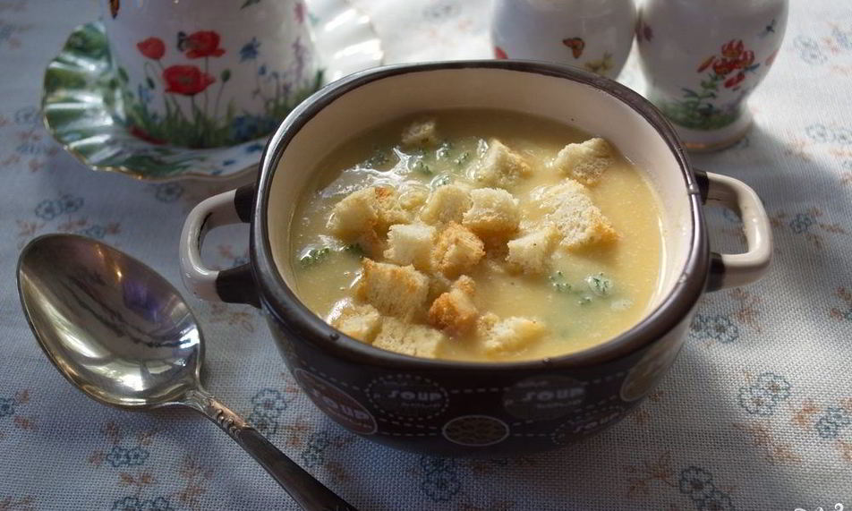 Рецепт супа горохового с гренками