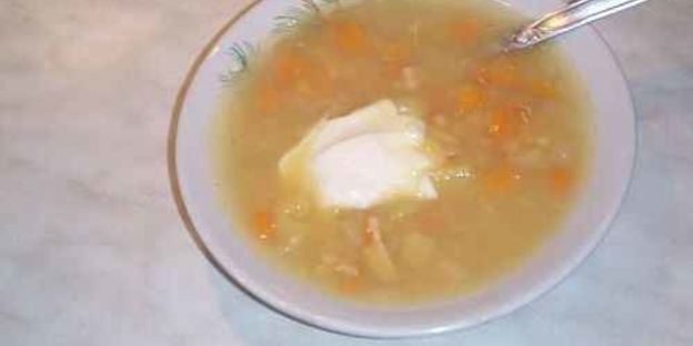 суп гороховый с копченостями