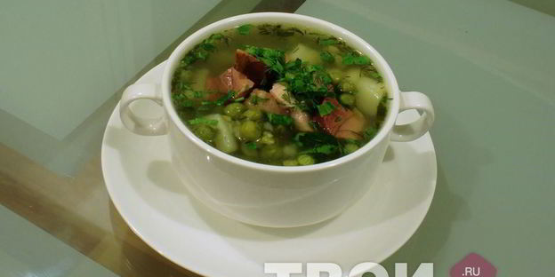 суп гороховый с ветчиной