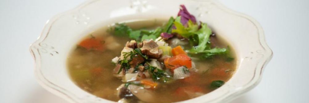 Суп из камбалы с рисом и горохом