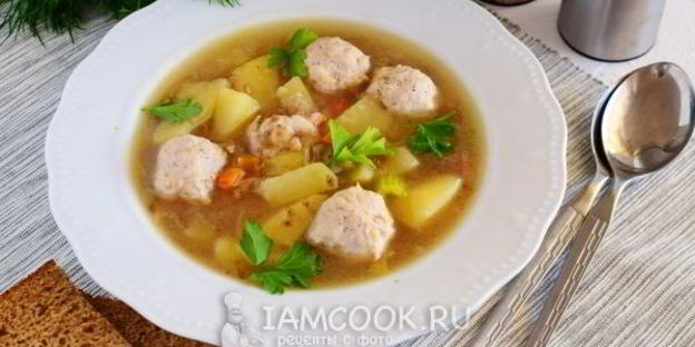 гречневый суп с фрикадельками