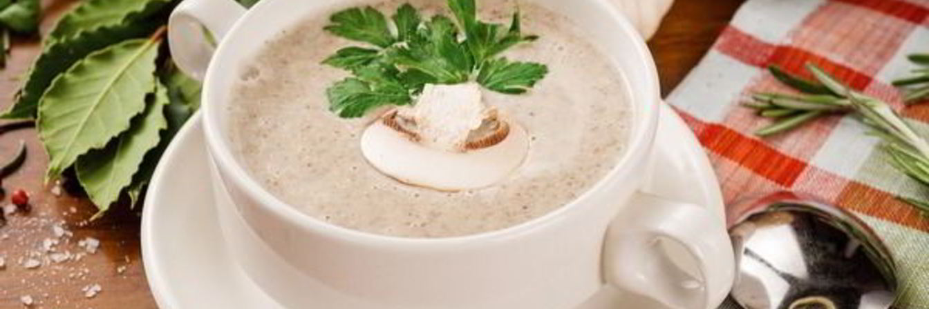 Грибной крем-суп со сливками по-домашнему