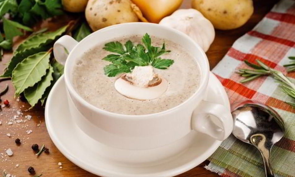 Рецепт грибного крема-супа со сливками по-домашнему