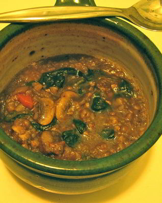 Грибной суп с гречкой