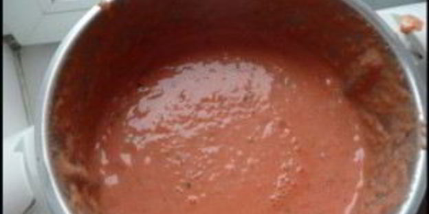 густой томатный суп