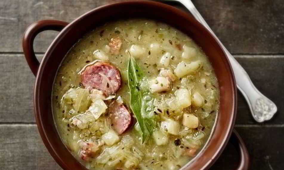 Рецепт картофельного супа с колбасой