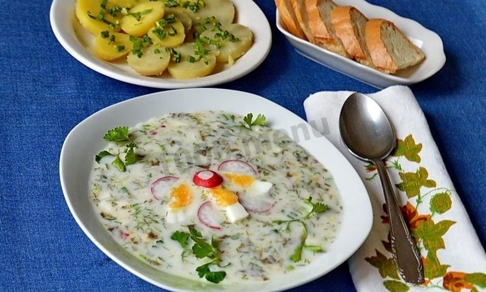 Рецепт холодника иза щавелей ны кефире