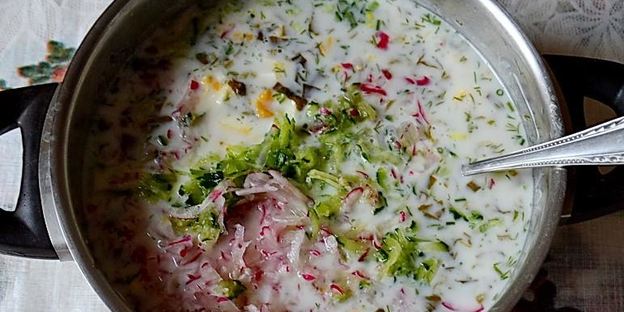 холодник из щавеля на кефире