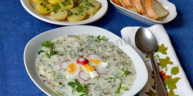 холодник из щавеля на кефире