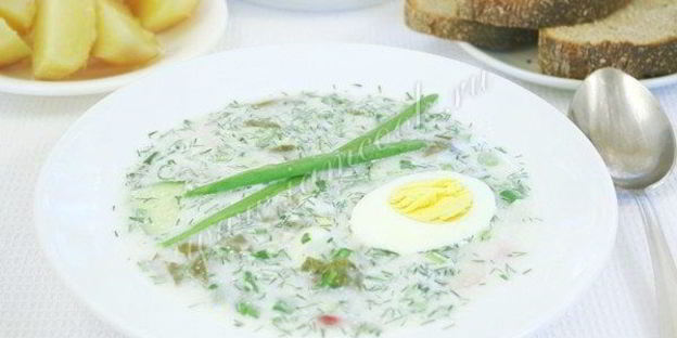 холодник со щавелем