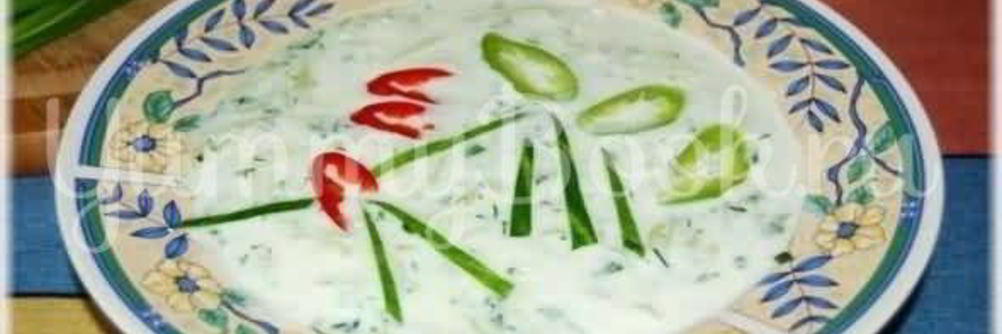 Холодный кефирный суп