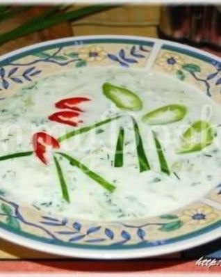 Холодный кефирный суп