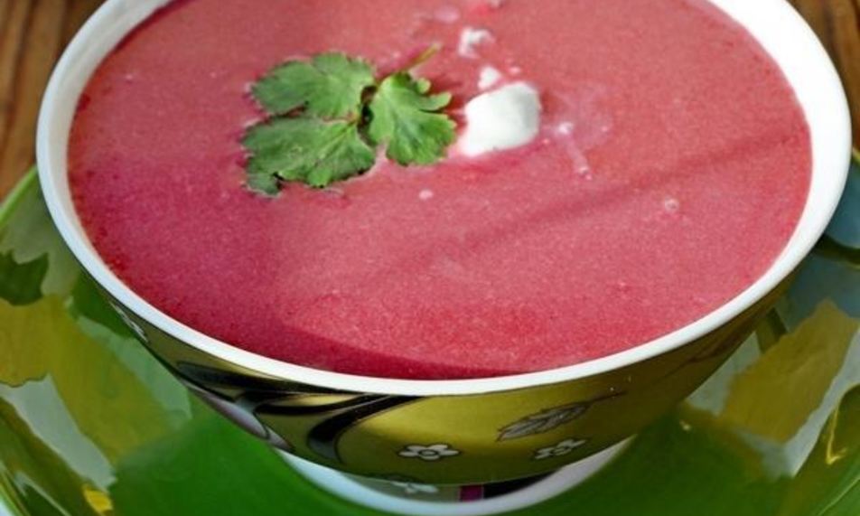Рецепт холодного кокосового супа со свеклой