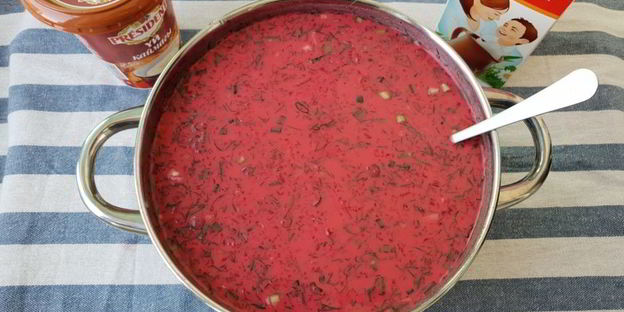 холодный литовский суп за 10 минут