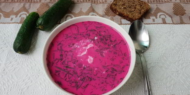 холодный литовский суп за 10 минут