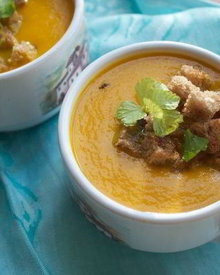 Холодный морковный суп