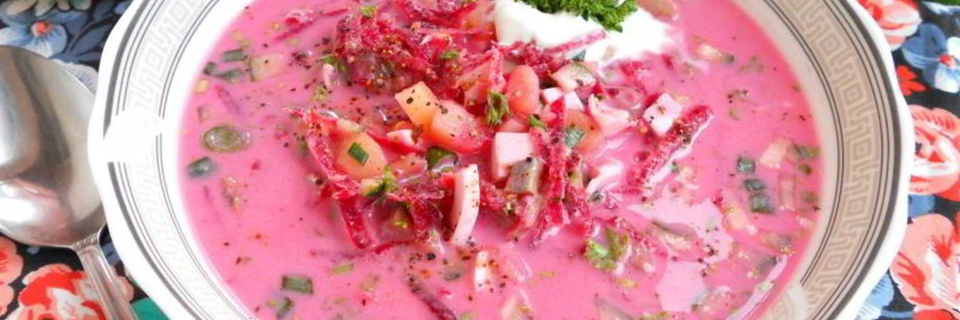 Холодный норвежский суп с селедкой