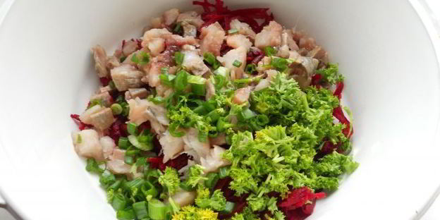 холодный норвежский суп с селедкой