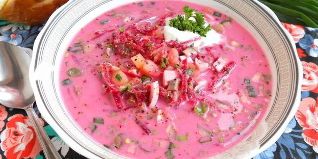 холодный норвежский суп с селедкой