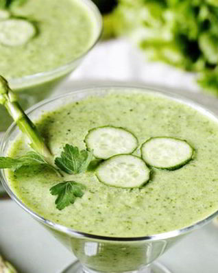 Холодный огуречный крем-суп