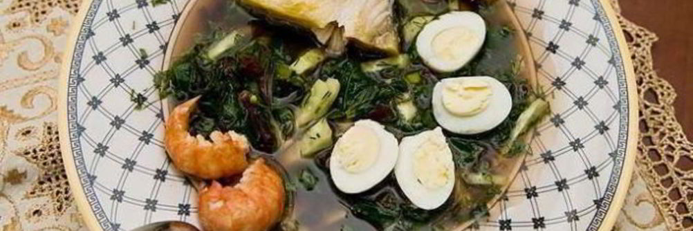 Холодный суп ботвинья