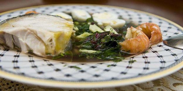 холодный суп ботвинья