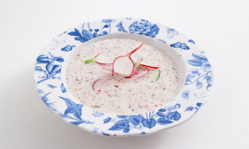 Рецепт холодного супа из редиски и молока