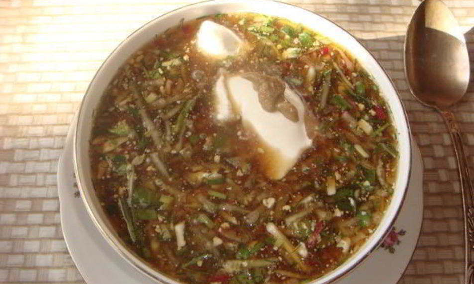 Рецепт холодного супа на квасе для худеющих