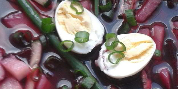 холодный суп на свекольном квасе