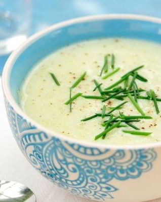 Холодный суп-пюре из кабачков