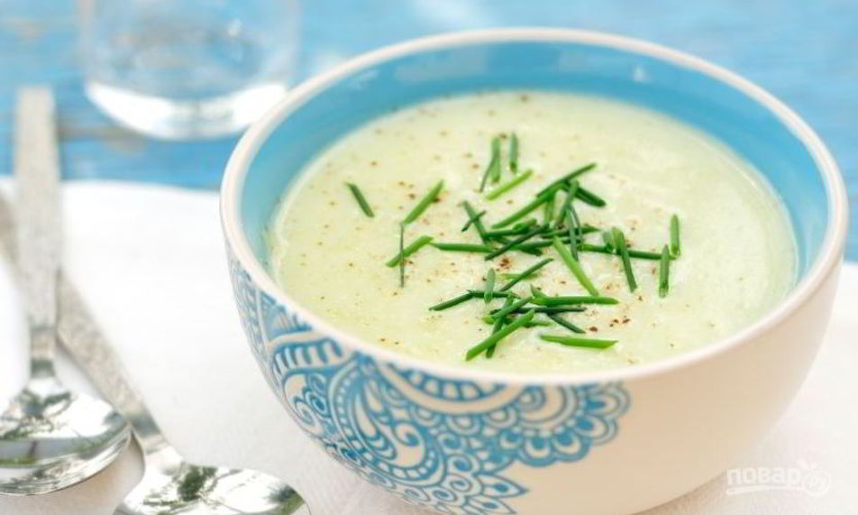 Рецепт холодного супа-пюре из кабачков