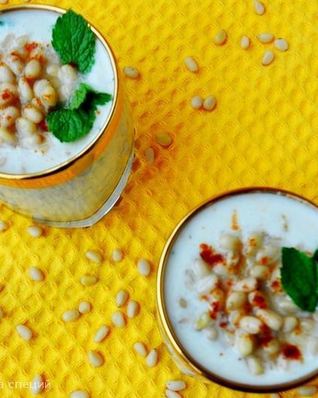 Холодный суп-пюре из кольраби с яблоками