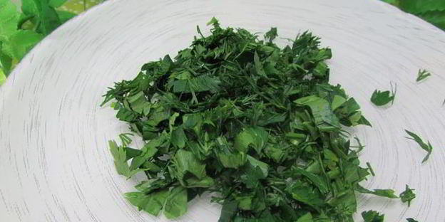 холодный суп-пюре зеленый микс