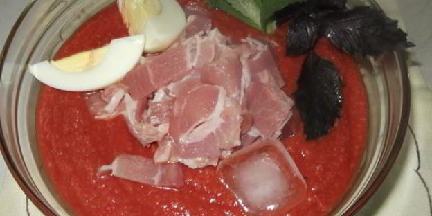 холодный суп сальморехо по-испански