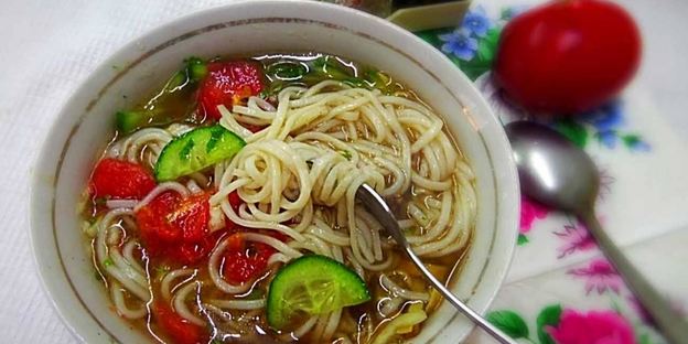 кукси с говядиной по-корейски