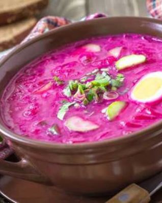 Латышский холодный суп на кефире