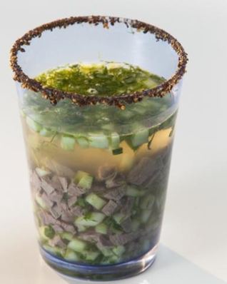 Похмельный холодный суп с бараниной