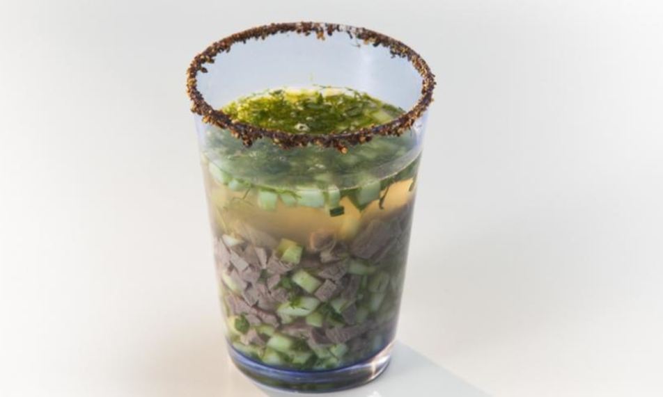 Рецепт похмельного холодного супа с бараниной