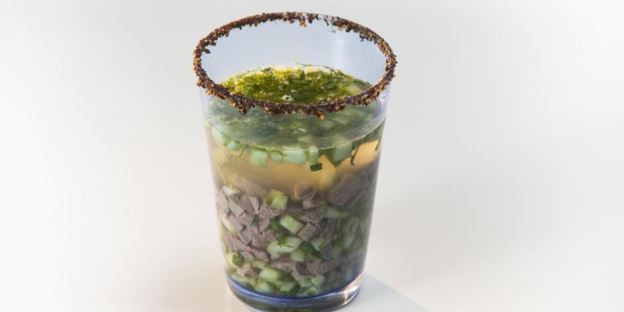 похмельный холодный суп с бараниной