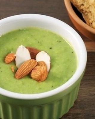 Крем-суп из зеленого горошка